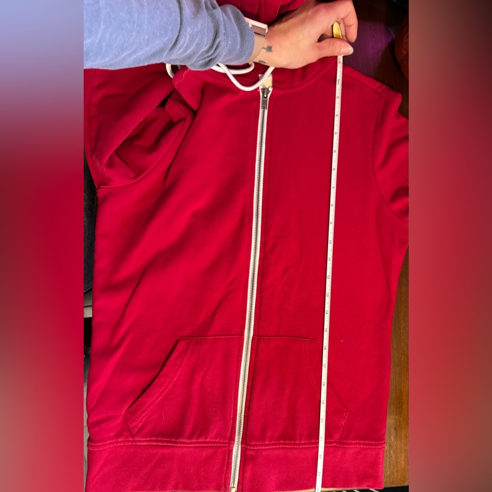 Zine Clothing Red Zip-Up Hoodie - Picture 5 of 5